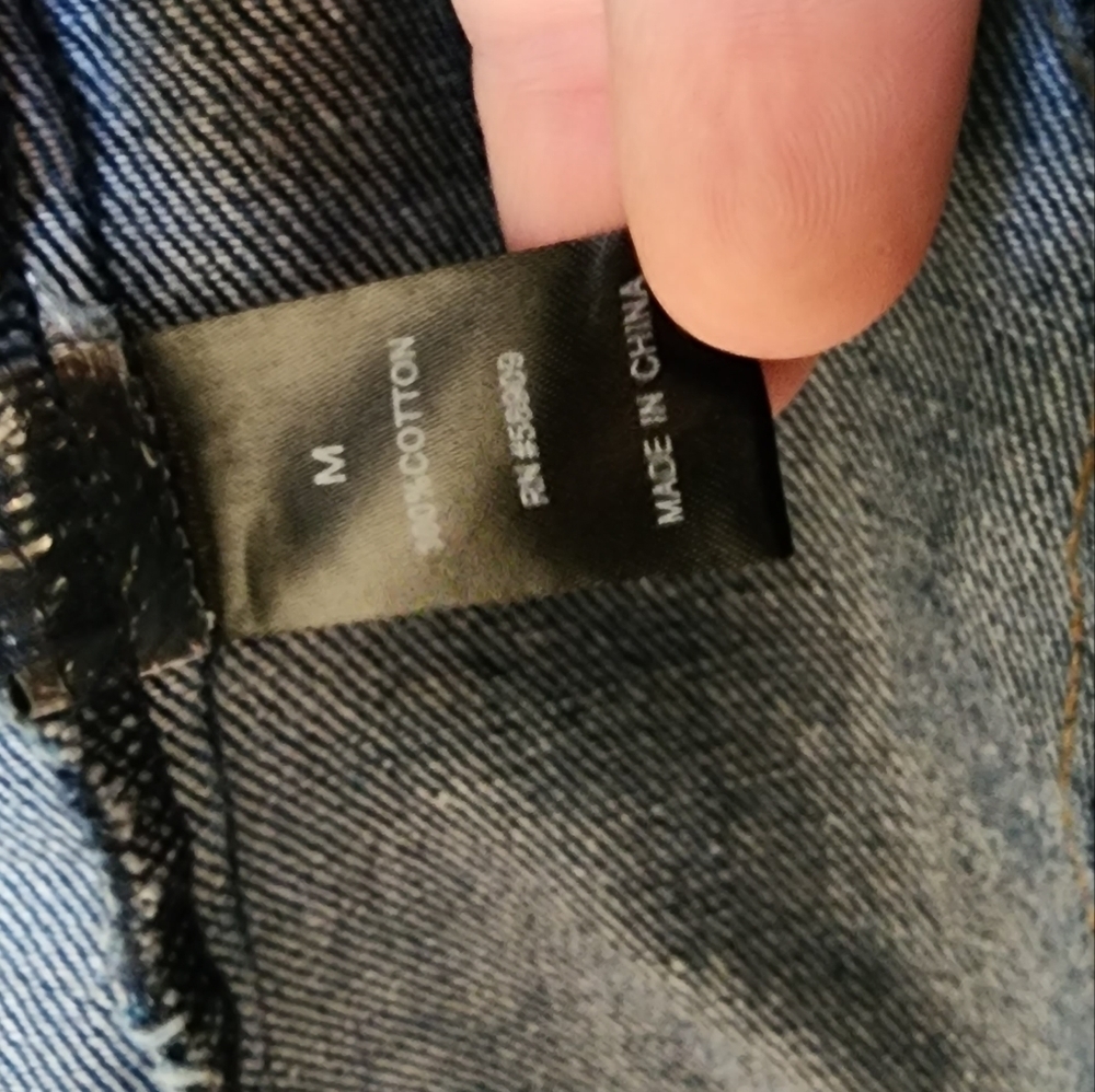 Distressed Jean Jacket Copper Key - Picture 5 of 5